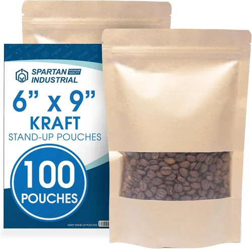 Vista 13 de Spartan Industrial Bolsas de Mylar de Pie de 3.5" X 5.5" Negro Mate - 100 Bolsas Pequeñas a Prueba de Olores con Apertura Termosellable y Cremallera