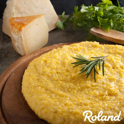 Vista 7 de Roland Foods Polenta amarilla de grano fino de Italia, alimento importado especializado, bolsa de 5 libras, paquete de 1