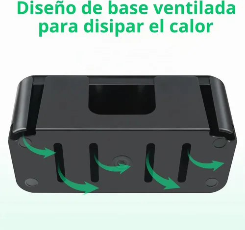 Vista 5 de Caja organizadora de cables, organizador de cables para regletas de alimentación, protector de sobretensiones, cable de extensión y gestión