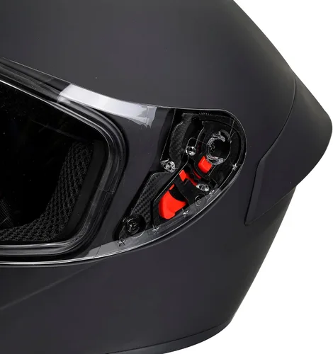 Vista 4 de Casco de motocicleta de cara completa para adultos con aprobación DOT, Casco de bicicleta de calle aerodinámico y ligero para hombres y mujeres