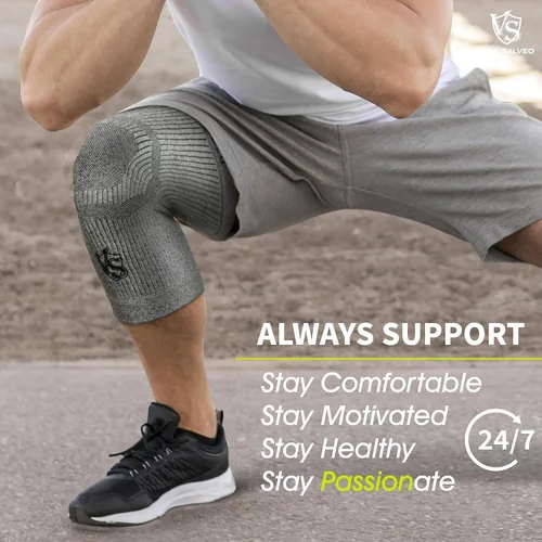 Vista 6 de VITAL SALVEO - Rodillera de recuperación de compresión C3-COMFORT para aliviar el dolor, protege las articulaciones, ideal para deportes y uso