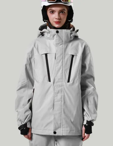 Vista 6 de PHIBEE Chaqueta de esquí transpirable impermeable para mujer