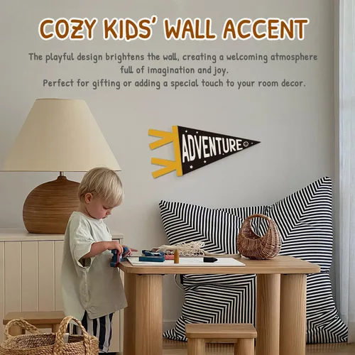 Vista 5 de Decoración de guardería para niños, letrero de aventura para colgar en la pared, decoración de pared de guardería de aventura para niños, habitación