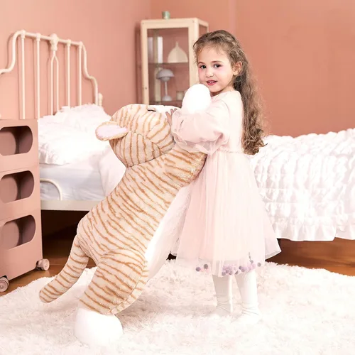 Vista 5 de IKASA Animal de Peluche de Gato Grande Juguete de Peluche, Gatito Gigante Lindo Juguetes Suaves Jumbo, Peluche Enorme de Gran Tamaño Peluche