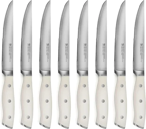 Vista 4 de Henckels Forged Accent - Juego de 20 bloques de cuchillos autoafilables - Mango blanco roto