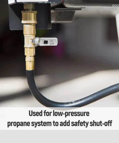 Vista 4 de GASPRO Kit de accesorios de conexión rápida de propano de 1/4 pulgadas, conexiones de gas LP para una fácil integración de sistemas de propano de RV