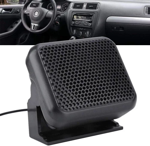 Vista 5 de Altavoz externo con cable, NSP-100 Mini altavoz externo micrófono de radio móvil para radios de coche Kenwood Ham con un altavoz de 3 W