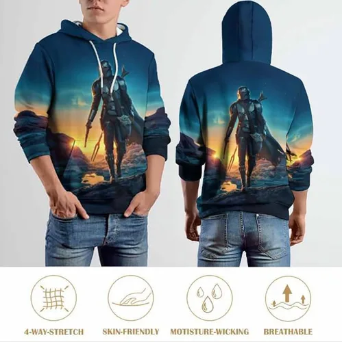 Vista 7 de ghiurpc Sudaderas con capucha con estampado de anime para hombre, moda de otoño, sudadera con capucha para hombre, ropa estética