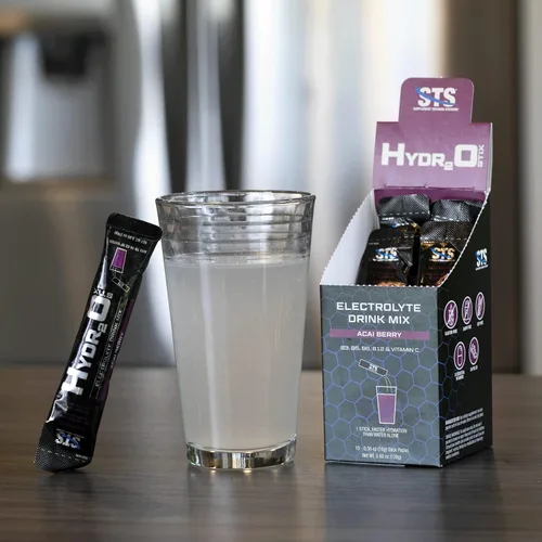 Vista 7 de STS Hydro Stix - Paquetes de polvo de hidratación Acai Berry Reemplazo de electrolitos de una sola porción fácil de abrir – 10 unidades (0.62 onzas)