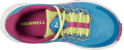 Vista 2 de Merrell Niño Moab Flight Low (niño pequeñoniño grande), Verde azuladoLimaFucsia