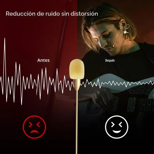 Vista 4 de KIMAFUN Micrófono de Diadema/Auricular de Una Sola Oreja con Gancho para la Oreja Colgante Sobre la Oreja Micrófono Condensador Compatible