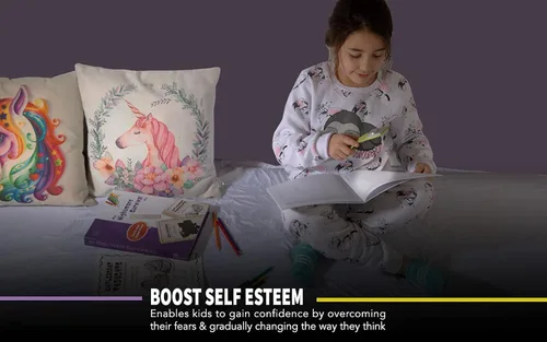 Vista 5 de Libro de ejercicios de ansiedad para niños y adolescentes para ayudar con la fobia, malos sueños, pensamientos desagradables Libros de ansiedad