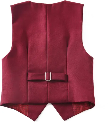 Vista 6 de Visaccy - Traje de vestir para niños, corte ajustado, traje para pajecito de boda
