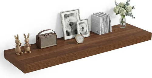 Vista 41 de Heimlove Estantes Flotantes de 12 Pulgadas de Profundidad, Estante de Pared de 12 x 12 Pulgadas de Largo, Estante de Exhibición y Almacenamiento