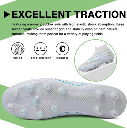Vista 3 de Zapatos de fútbol para hombre y mujer, zapatos de fútbol para niño grande AGTF