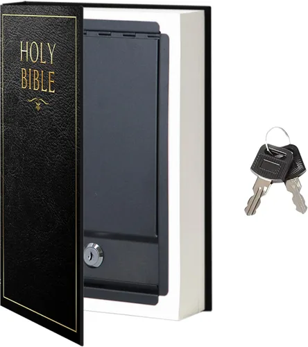 Vista 8 de Caja de seguridad falsa para libros, pequeña caja de seguridad con cerradura de combinación, caja fuerte oculta a simple vista, cajas fuertes