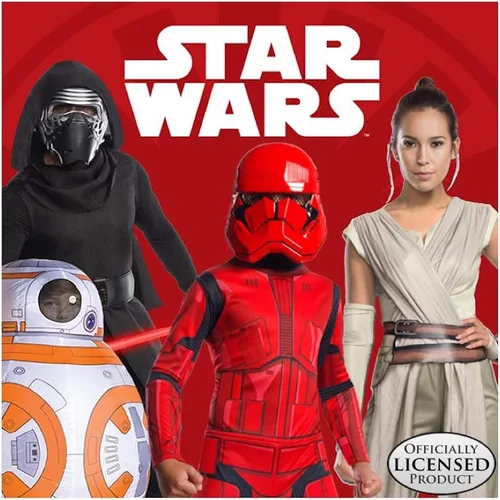 Vista 3 de Máscara Rubies de Stormtrooper de Star Wars Blanco