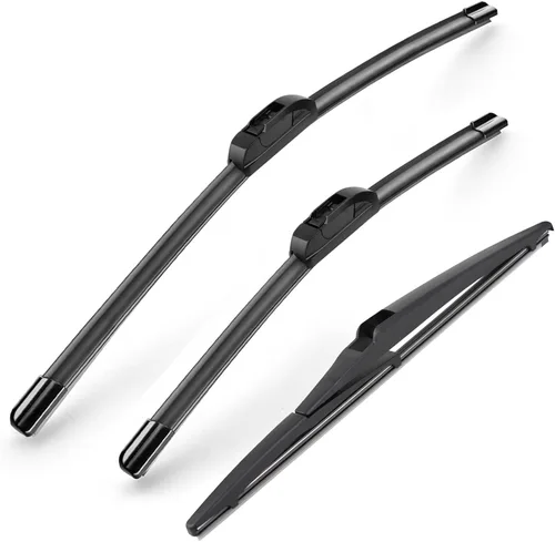 Vista 9 de Limpiaparabrisas Premium de 21" + 19" para Parabrisas, Todas las Estaciones, Duraderas, Estables y Silenciosas, Láminas Limpiaparabrisas