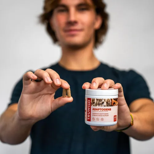 Vista 6 de TruWild Adaptogen Blend con Cordyceps Maca Ashwagandha - Mezcla de hongos de espectro completo para apoyo y función diarios, fórmula totalmente