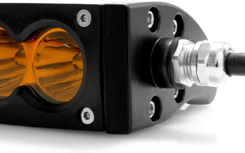 Vista 2 de AngelMa - Barra de luz LED de 13 pulgadas, haz de punto ámbar de una sola fila, 9000 lm, lámpara súper brillante para camioneta SUV, ATV, UTV