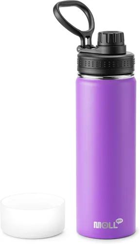 Vista 30 de Botella de agua de 12 oz para niños de acero inoxidable con aislamiento al vacío de boca ancha Botella de agua deportiva - Pequeña botella de agua