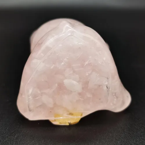 Vista 6 de Figura de gato de la suerte de cristal amarillo tallada a mano Maneki Neko Dinero Gatos Estatua Feng Shui Decoración para el hogar Oficina Atrae