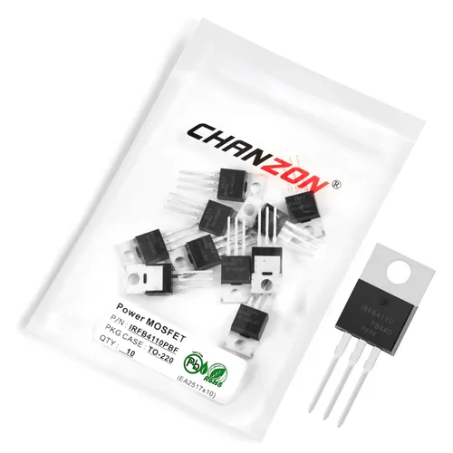 Vista 101 de Chanzon 2N60 TO-220AB NMOS MOS N-Channel Power MOSFET Transistor, alto voltaje y corriente nominal, (paquete de 10 unidades)