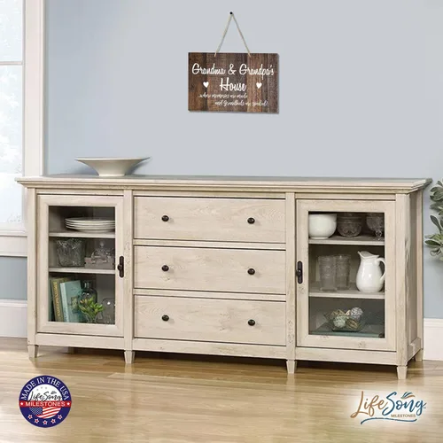 Vista 3 de LifeSong Milestones Letrero decorativo para colgar en la pared de los abuelos, regalo de la familia de los abuelos, decoración moderna de pared