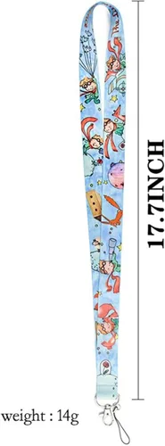 Vista 2 de Le Petit Little Prince Novel Fox Plane Moon 17.7" Collar Lanyard Holder ID Badge Mobile Phone Pin Strap