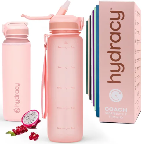 Vista 13 de Hydracy Botella de agua de plástico Tritan de 2.3 L sin BPA con correa de hombro ajustable, tapa a prueba de derrames y práctica boquilla de Lus