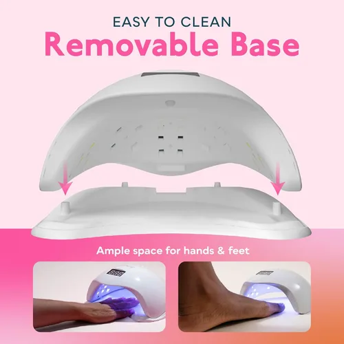 Vista 5 de Sunuv 36 W LED UV lámpara secadora de uñas para uñas de gel, Manicura/Pedicura con 10s/30s/60s/99S temporizador y bandeja inferior y pantalla LCD