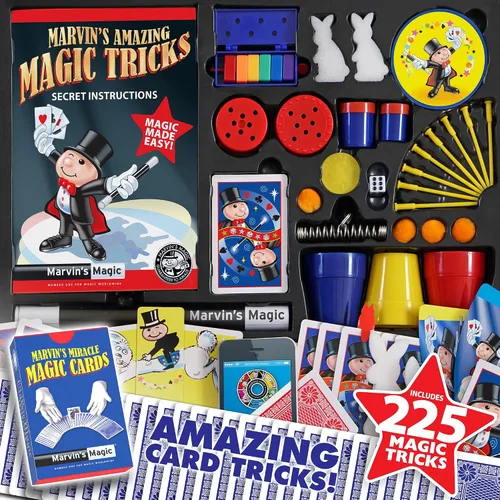Vista 2 de Marvin's Magic - Juego de Magia para Niños - Caja de Trucos, Trucos Increíbles para Niños - Gama Made Easy - Incluye Varita, Trucos de Cartas, Mucho
