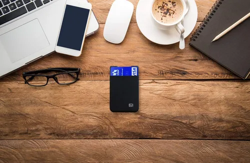 Vista 25 de Modern Carry Cartera delgada para tarjetas de crédito ultrafina