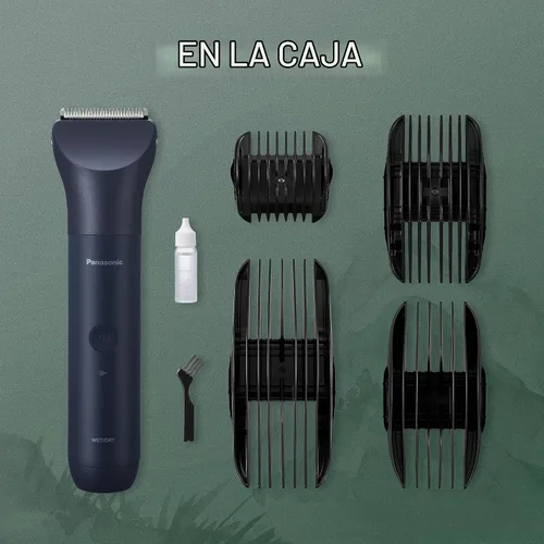 Vista 8 de Panasonic MultiShape - Cortapelos eléctricos para hombre con cuatro accesorios de peine dobles para cortar longitudes de 0.9 a 1.181 in