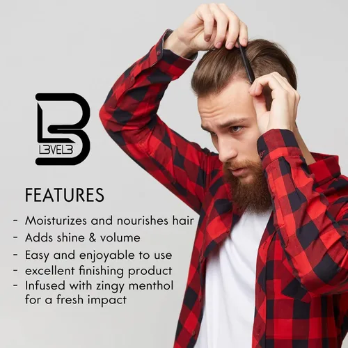 Vista 3 de L3 Tónico capilar Level 3 - Hidratante capilar para mujeres y hombres - Impacto fresco para mayor brillo y volumen del cabello