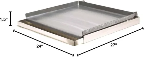 Vista 2 de Rocky Mountain Cookware MC24-8 - Plancha de despegue con 4 quemadores, 24 pulgadas de ancho