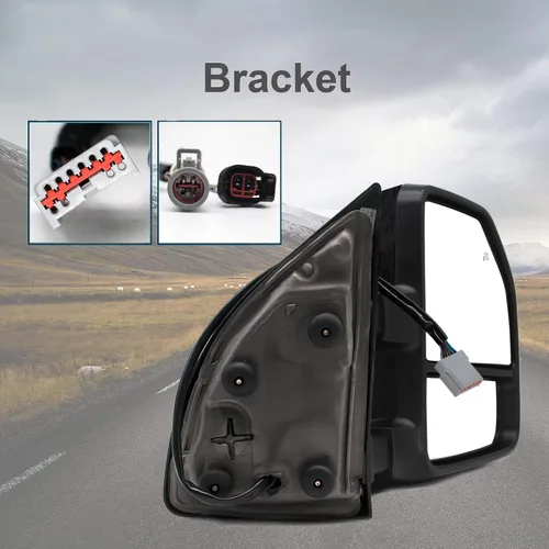 Vista 6 de [Nuevo] Espejos de remolque para 1999 2000 2001 2002 2003 2004 2005 2006 2007 F250 F350 F450 F-550 Ford Super Duty, luz de señal de giro, lámpara