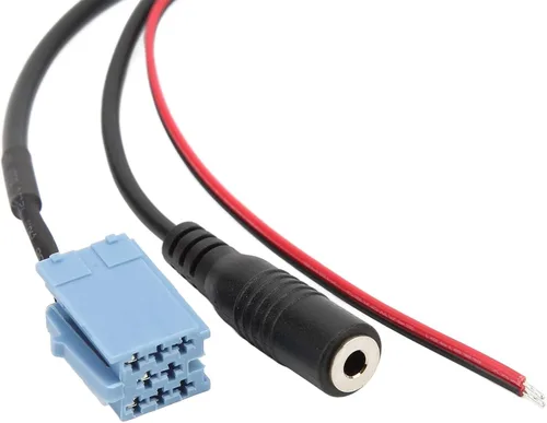 Vista 8 de Tbest Cable estéreo Bluetooth5.0 Aux in 0.138 in Jack Iso 7 607 897 093 Terminales de reemplazo de micrófono manos libres y arneses de cableado