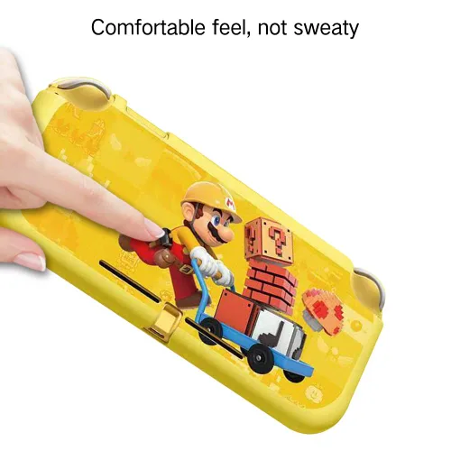 Vista 5 de PERFECTSIGHT Cute Protective Case Compatible with Nintendo Switch Lite Kawaii Soft TPU Slim Cover Hard Shell Dockable Case for NS Console Joy-Con