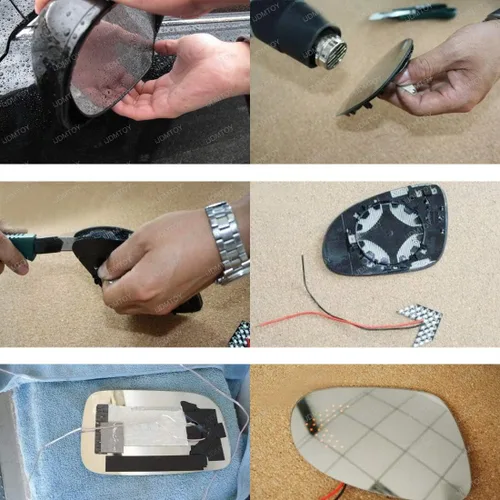 Vista 6 de iJDMTOY Par De Paneles De Circuito LED En Forma De Flecha Con 14-SMD Para La Retroadaptación De Los Intermitentes Detrás Del Espejo Lateral, Ámbar