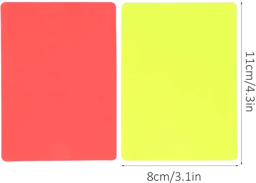 Vista 7 de Kit de tarjetas de penalización para oficiales deportivos de fútbol, tarjetas de árbitro para fútbol, fútbol, deportes, árbitro, juego de dos