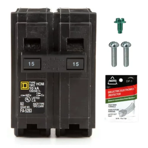 Vista 8 de Kit de disyuntor de doble polo cuadrado D HOM250 de 50