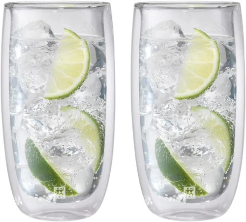Vista 7 de Zwilling 39500-214 - Juego de 2 vasos de vidrio de doble pared, 14.1 fl oz (13.9 fl oz), resistente al calor, construcción de doble pared, vasos