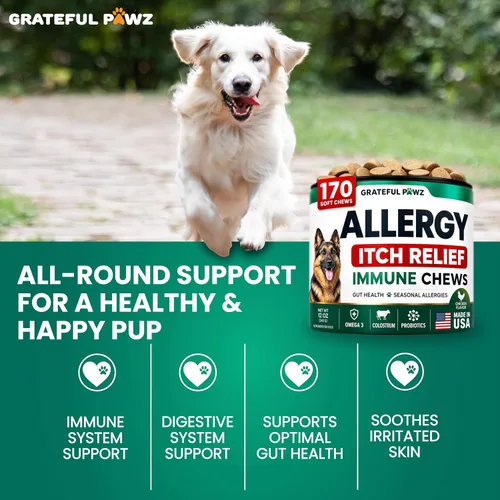 Vista 9 de Masticables para alergias para perros - Alivio de la alergia de perros