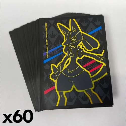 Vista 3 de Pokemon - Juego de cartas coleccionables Crown Zenith Elite Trainer Box Exclusive Lucario Sleeves 65