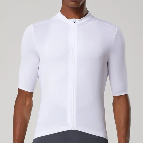 Vista 9 de YKYWBIKE Cycling Jersey Men Aero Race Fit, Road Bike Jersey Short Sleeved Moisture Wicking, Breathable,Zip Pocket,UPF50