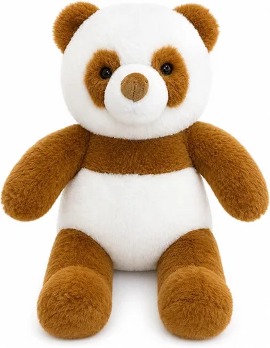Vista 2 de FFxiong Juguete de peluche de panda de 18 pulgadas, lindo y suave, muñeca Kawaii de oso panda gigante, decoración de habitación, almohada de oso