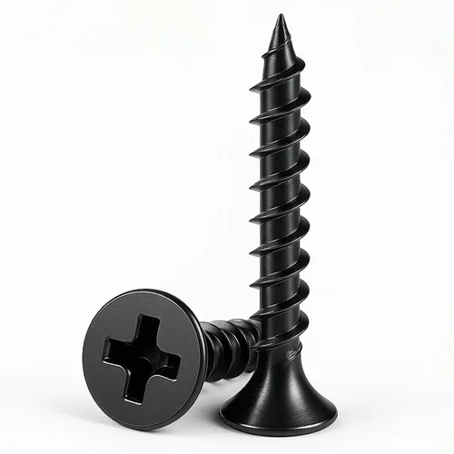 Vista 11 de Kit de Ensamblaje de Tornillos para Madera #6, Juego de Tornillos Autorroscantes de Cabeza Plana Phillips Drive, Tornillos Pequeños para Gabinetes