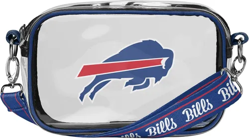 Vista 25 de FOCO NFL Womens NFL Team Logo Stripe Clear Crossbody Bag
