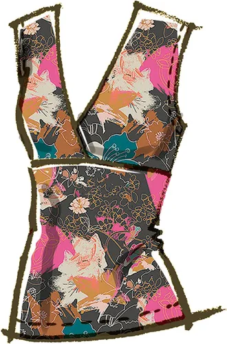 Vista 5 de McCall's Misses' Knit Surplice Top - Kit de patrón de costura superior, código M8219, tallas 16-18-20-22-24, multicolor